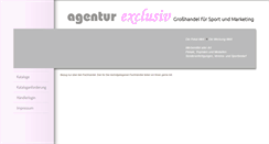 Desktop Screenshot of agentur-exclusiv.de